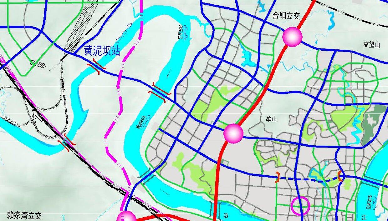 城市综合交通规划图